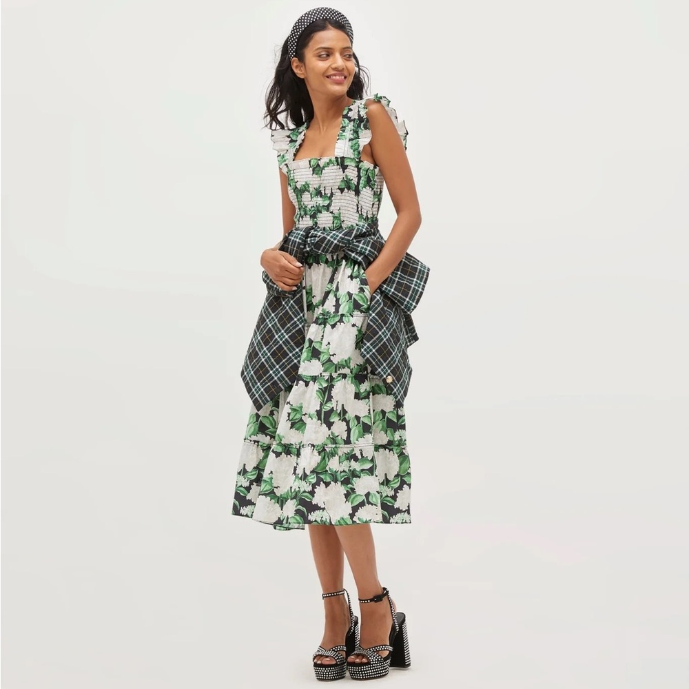 Hill House Home Ellie Nap Dress night bloom cotton Floral TEEN / XXS nwt
